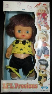 VINTAGE LI'L PREZIOSA BABY DOLL DI CITITOY NUOVA CON SCATOLA 1990 VESTITO STAR - Foto 1 di 1