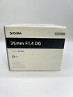 New Sigma 35mm F1.4 f/1.4 DG HSM Art Lens for Canon EF  Filter Size 67mm 340101