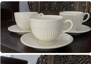 3 Wedgwood & Barlaston Of Etruria EDME Kaffee Tee Tassen/Untertassen.  Sehr guter Zustand - Bild 1 von 4