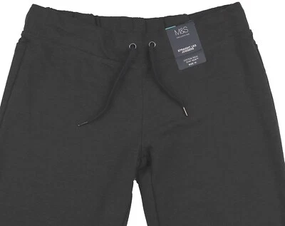 M&S Womens Marks and Spencer Grey Straight Joggers Size 10 Long             zz - Image 1 of 4