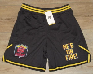 Under Armour Steph Curry He's on Fire $90 Basketball Shorts size Men's Large - Picture 1 of 7
