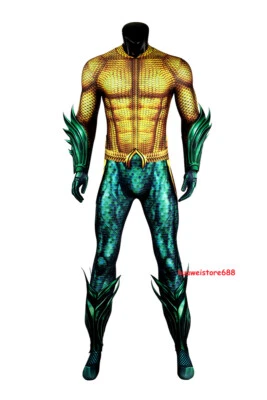 Aquaman 2 the Lost Kingdom Arthur Curry Cosplay Costume Outfits Jumpsuit Zentai  - Image 1 of 4