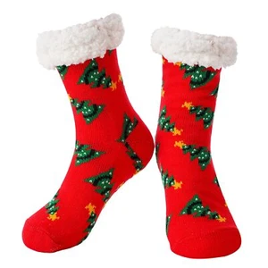 Womens Slipper Fuzzy Christmas Socks Winter Non Slip Thick Fluffy Socks Comfy... - Picture 1 of 6