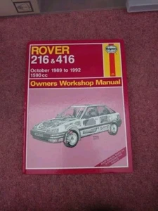 ***HAYNES OWNERS WORKSHOP Manual ROVER 216 & 416 1989-1992 (1830)*** - Picture 1 of 3