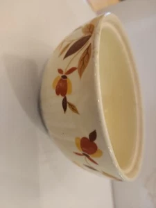 Vintage Hall Superior China Autumn Leaf Jewel T Medallion Drip Bowl No Lid - Picture 1 of 9