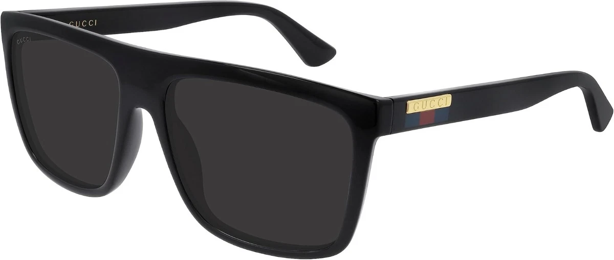 ? - New Authentic Gucci Grey Browline unisex Sunglasses GG0748S 001 59. Gucci Sunglasses GG0748S 001 Black - eye-oo.com main image 3