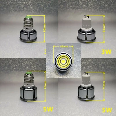 3W 5W Warm Cold White 3000K 6000K COB LED Lamp Spot Light Bulb E27 GU10 E26 D49 - Image 1 of 2