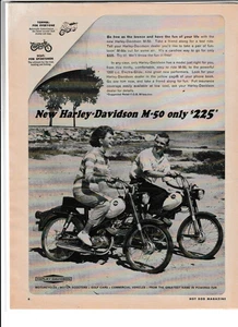1965 Harley - Davidson M-50 Motorcycle Magazine Ad - Picture 1 of 1