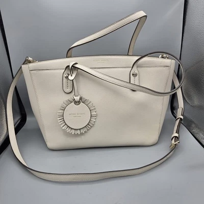 HENRI BENDEL Crema-Beige TOTE SATCHEL Bolso de Mano Cartera de Hombro Bandolera Usado en Excelente Condición Foto 1 de 4