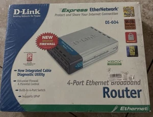 NEW D-Link DI-604 4-Port Ethernet Broadband Router Factory Sealed - Picture 1 of 1