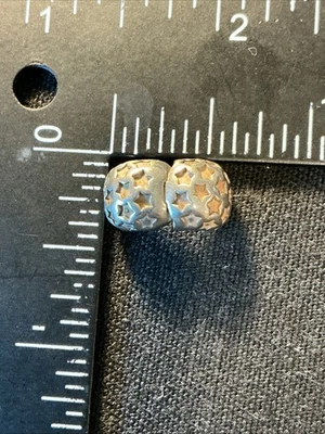 PANDORA STERLING SILVER S 925 ALE MILKY WAY STARS CLIP CHARM BEAD 790851 - Image 1 of 4