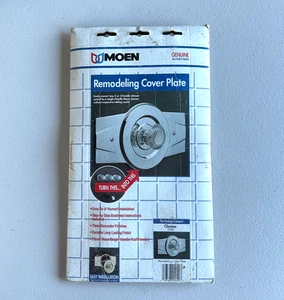 Placa de cubierta de remodelación Moen 1920 cromada nueva en caja nueva en caja sin usar - Imagen 1 de 3