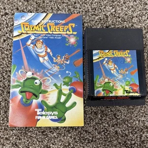 Cosmic Creeps (Atari 2600, 1982) Authentic Cartridge, and manual, tested. - Picture 1 of 4
