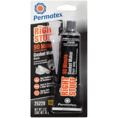 Permatex 25228 The Right Stuff 90 Minute Black Gasket Maker, 3 oz, 1 Count (Pack — 第 1/2 张图片