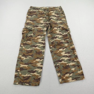 Pantalones Levis Para Hombres 36x30 Verde Camuflaje 94 Sueltos Carga Militar Ejército Calce Suelto Utilitario Foto 1 de 4