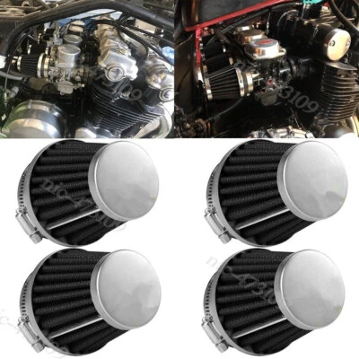 4Pcs Air Filters POD Filters for Kawasaki KZ1000 KZ1100 LTD 1981 1982 83 52mm - Изображение 1 из 4