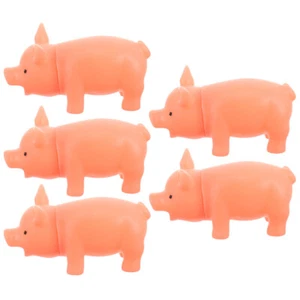 5pcs Mini Cartoon Squeeze Pig Toy Lovely Scream Pig Vent Toys Stress Reliever - Zdjęcie 1 z 12