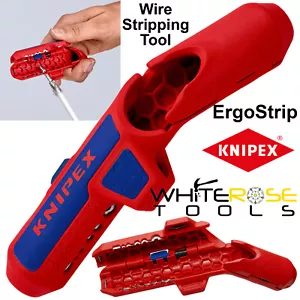 Knipex ErgoStrip Universal Wire Stripping Tool 135mm Cable Stipper 16 95 01 SB - Picture 1 of 11