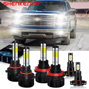 para For Chevy Silverado 1500 2500 2007-2014 2015 6000K LED faro +luz antiniebla - Picture 1 of 15