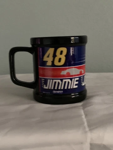 2007 NASCAR Jimmie Johnson Coffee Mug Cup Jimmy Lowes #48 Blue Cover