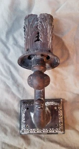 Antique Copper/ Bronze Art Nuevo Wall Sconce Candle Holder Architectural Salvage - Picture 1 of 22