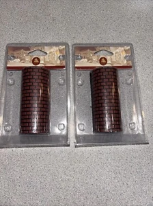 (2) Christmas Village Brick And Pebble Road Lot Lemax Enchanted Forest 289-2143 - Picture 1 of 3