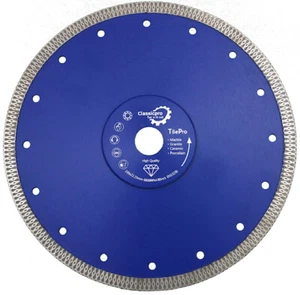 230mm Turbo Thin Diamond Dry Cutting Blade for Porcelain Tiles – Grinder Disc UK - Picture 1 of 4