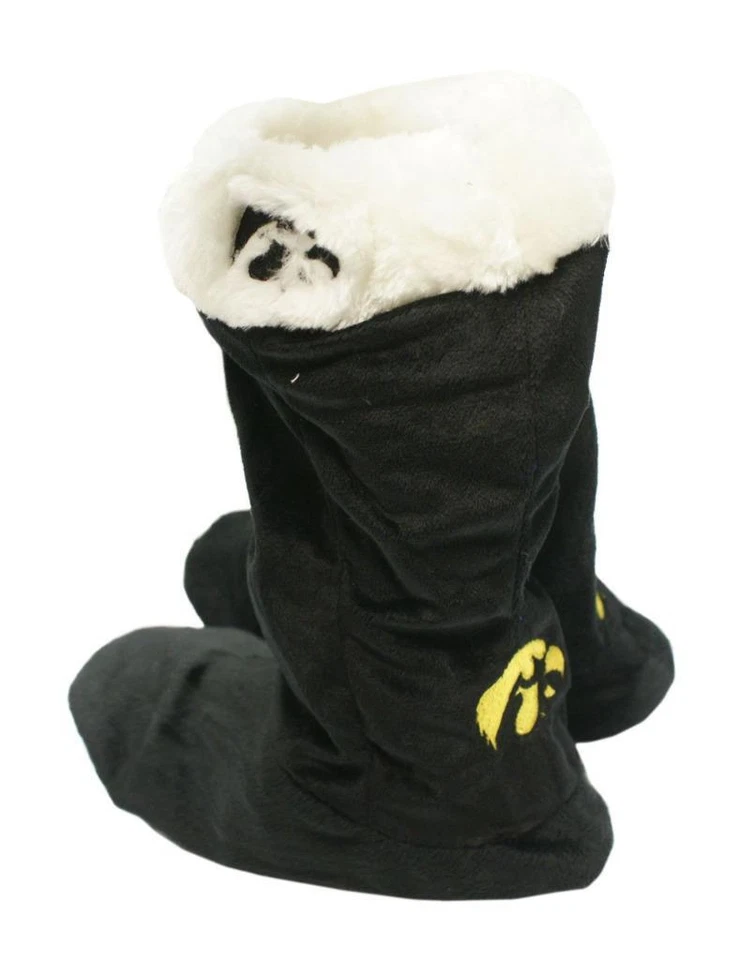 Iowa Hawkeyes Size X-Large Women's Stocking Slippers [NEW] NCAA House Shoes - Image 1 of 1