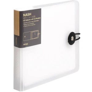 White Pp CD Bag Travel Storage Book 12 Capacity CDs Holder Binder - Picture 1 of 12