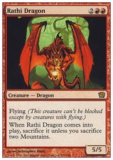 Rathi Dragon x4 4x 9th LP MTG