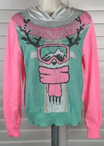Damen Langarm Hoodie Pullover Größe M Neu mit Etikett - Bild 1 von 4