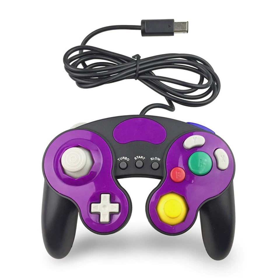 Wired Handheld Gamepad(PURPLE)Joystick For Nintendo Gamecube Controller NGC - Image 1 of 2