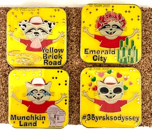 2020 ODYSSEY OF THE MINDS COLLECTOR PINS wizard of oz Kansas OoTM 4 PCS - Picture 1 of 5