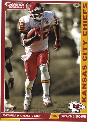 Pegatina DWAYNE BOWE KANSAS CITY CHIEFS FATHEAD INTERCAMBIABLES LSU TIGERS 2008 #G18 Foto 1 de 4