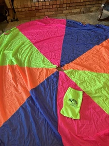 Lakeshore 12x12 Kid Parachute Outdoor Play Activity Used - Photo 1 sur 3