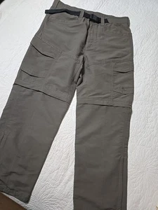 North Face Pants Mens M Green Cargo Outdoors Hiking Convertible Climbing NWOT.  - Picture 1 of 11