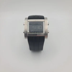 Arnette LCD Orologio Digitale Silicone Cinturino Nero AR2011 50M WR Nuova Batteria Crono - Foto 1 di 14