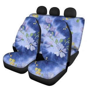 Bandhnu Gradient Printing Universal Front Rear Car Seat Cover 4 Pack Full Set - Bild 1 von 10