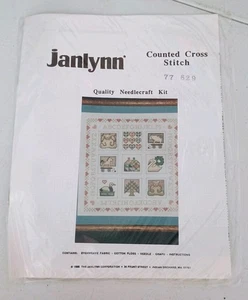 1989 Janlynn Counted Cross Stitch Kit 77-629 Baby Sampler NOS - Bild 1 von 4