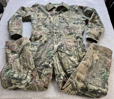 RedHead Silent Hide Coveralls Mens L Camo Hunting Insulated Long Sleeve Realtree - Image 1 of 4