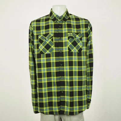 Dixxon Flannel Company Button Down Shirt Mens XLT '72 Pantera Black Plaid D-Tech - Image 1 of 4