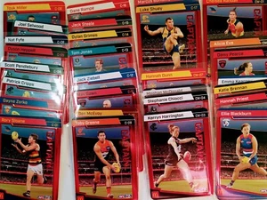 🔥 2022 teamcoach mcdonalds afl & aflw red captain card you choose your card - Picture 1 of 24
