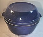 Antique Monmouth Western Stoneware Company Chain Link Double Covered Casserole