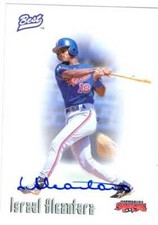 Israel Alcantera autographed baseball card (Expos) 1996 Best Harrisburg Senators