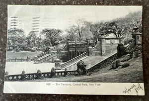 1906 The Terraces, Central Park, New York City Vintage Photo Postcard - Picture 1 of 2