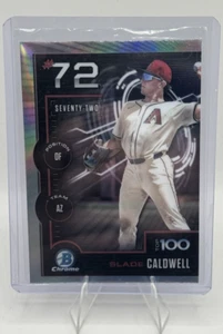 Slade Caldwell 2025 Bowman - Bowman Scouts Top 100 Chrome Rookie Card # BTP-72 - Foto 1 di 2