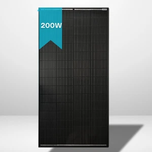 200W Xplorer All-Black Slimline Monocrystalline Cell Solar Panel - Picture 1 of 3