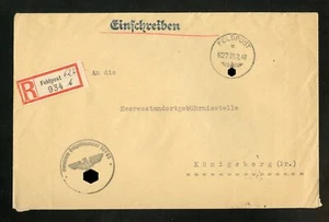 FELDPOST 2.WK R-BRIEF 20.2.1940 - KÖNIGSBERG PREUSSEN !!! (967775) - Bild 1 von 2