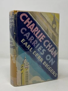 Earl Derr Biggers ~ Charlie Chan Carries On ~ HCDJ 1st Bobbs!! ~ Mystery / Asian - Picture 1 of 5