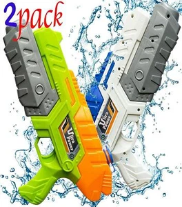 2 P2 Water Gun Super Soaker Kids Summer Squirt Blaster Swimming Pool Toys - Picture 1 of 6